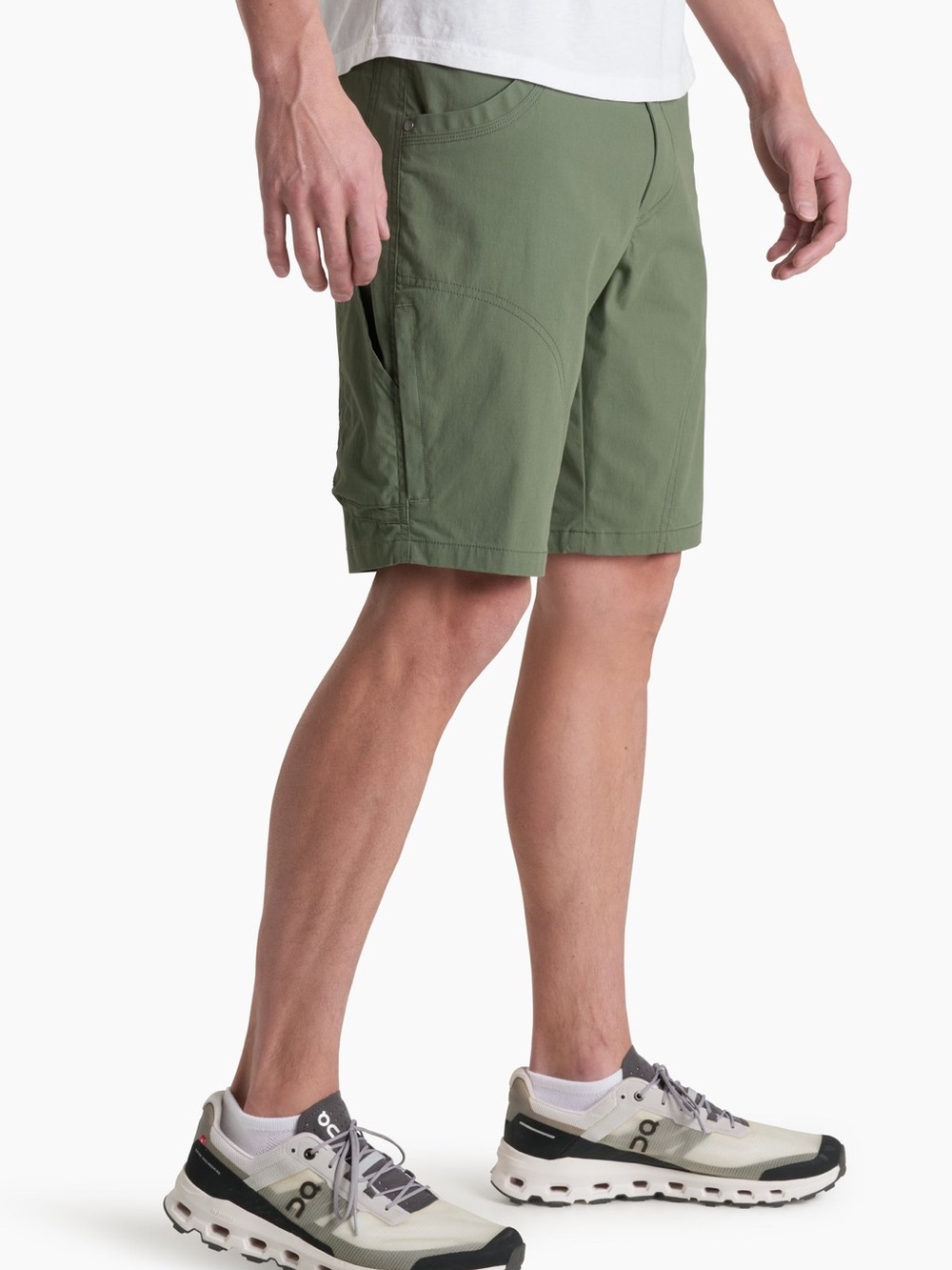 Kuhl Men's Ramblr Hiking Shorts Olive Green/Kastor Grey Utility size 36